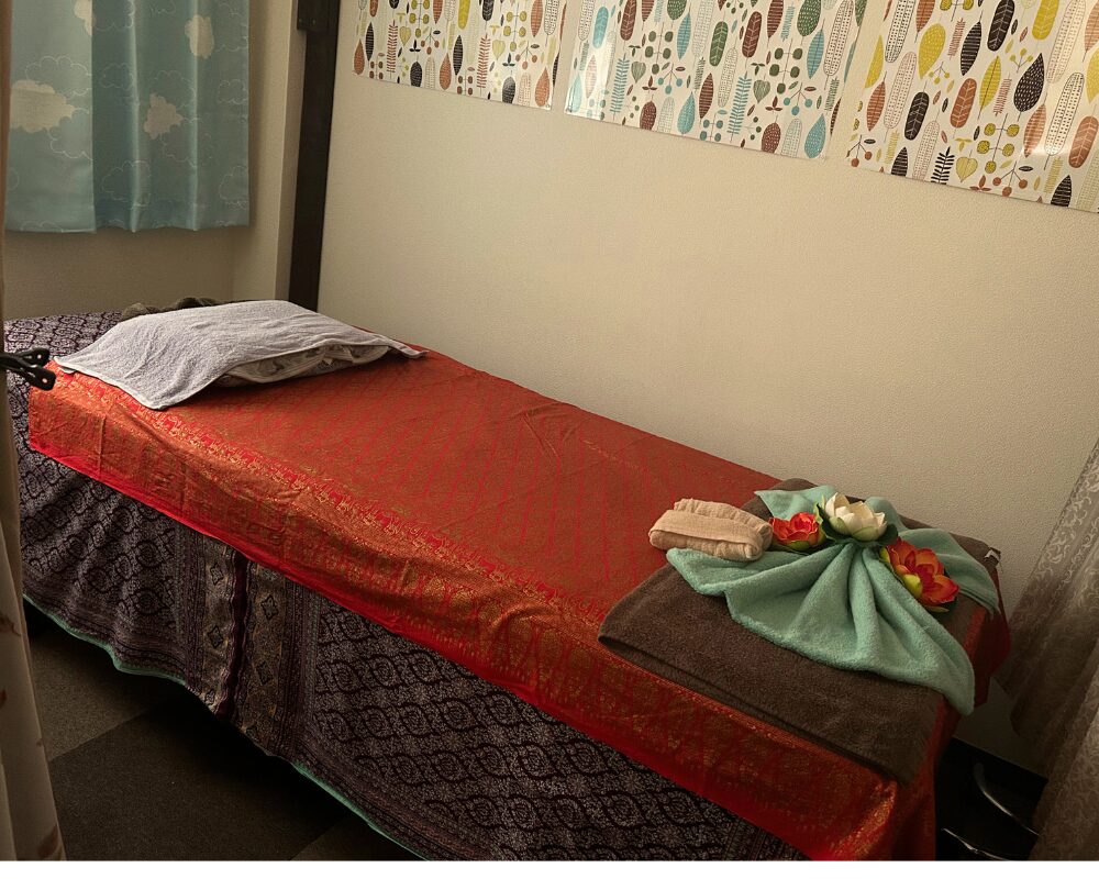 茨城小美玉市堅倉のタイ古式マッサージ・グリーンの施術室